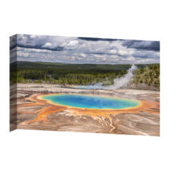 Grand Prismatic in Yellowstone National Park on an 8x12 gallery-wrapped Keepsake Canvas.